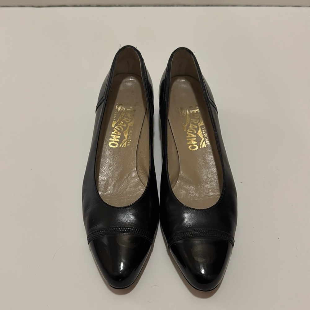 Salvatore Ferragamo Black Italian Heels. Size 8. Condition- 8 out of 10.